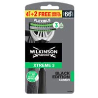 Rasoir Jetable Flexible Xtreme 3 Black Edition Comfort WILKINSON Le