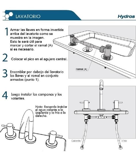 Grifería Baño Hydros Viva Plus Lavatorio Pico Bajo Ducha Sanitarios Guti