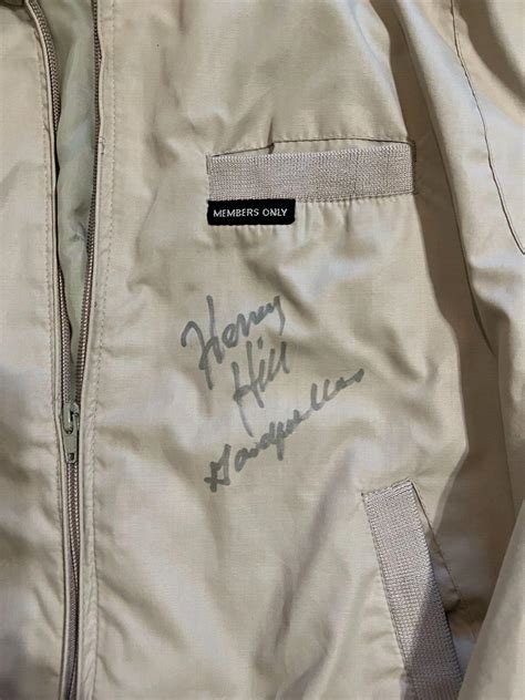 The Movie Goodfellas Mobster Henry Hill Autographed Jacket W/JSA COA ...