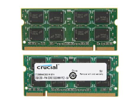 Crucial Gb X Gb Pin Ddr So Dimm Ddr Pc Dual