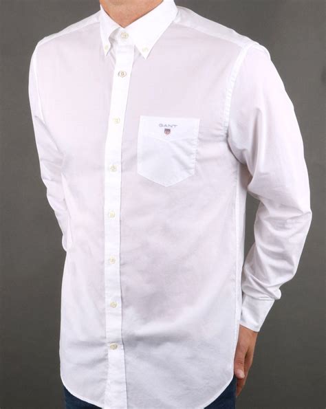 Gant Broadcloth Shirt White 80s Casual Classics