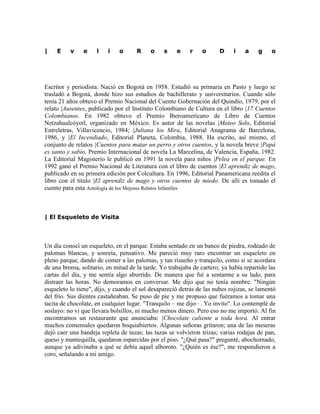 Evelio Rosero El Esqueleto De Visita Pdf Descarga Gratuita