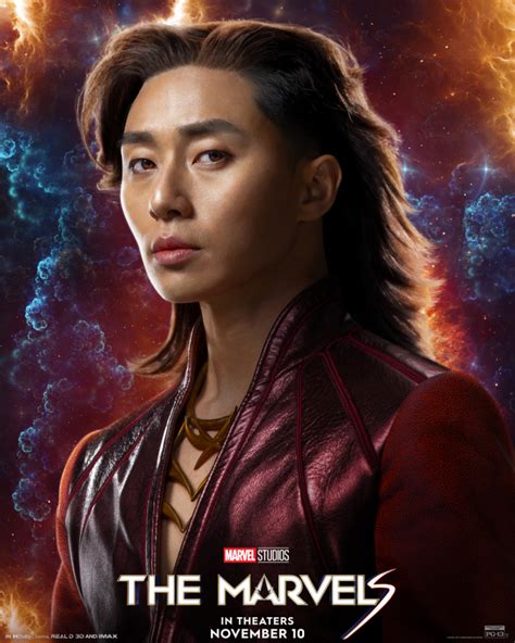 Long Haired Park Seo Joon Releases Exclusive Poster For The Marvels Appears As Captain