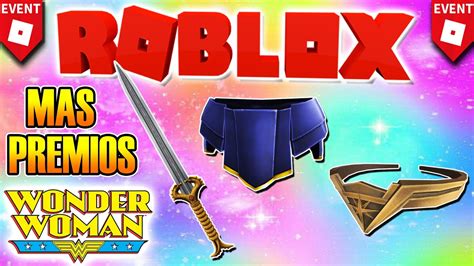 Mas Premios Evento Wonder Woman 7 Items Roblox Julio 2020 Youtube