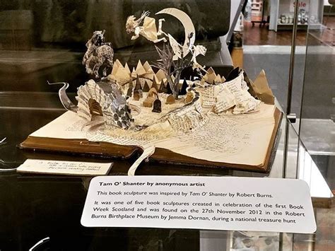 Tam O' Shanter Book Sculpture for Burns Night