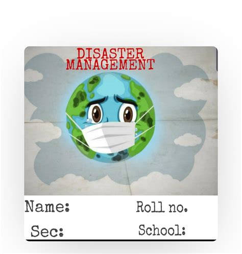 Disaster Management Project For Class 9 CBSE BOARD