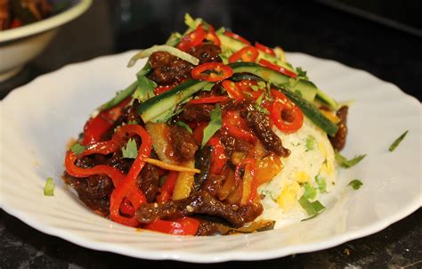 Crispy Sweet Chilli Beef Homemade With Mess