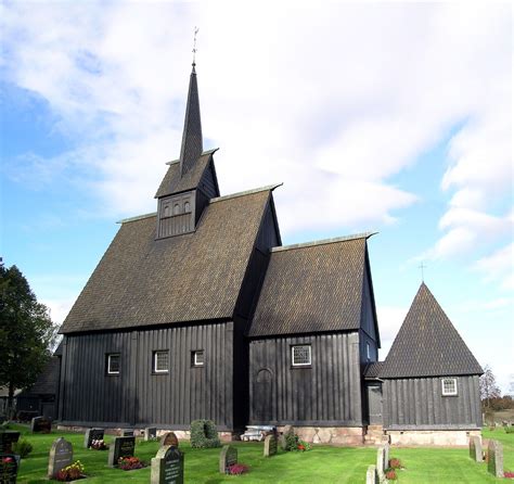 Høyjord Stave Church Andebu Vestfold Norway Vestfold Horten