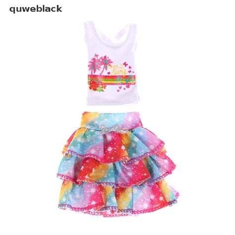 Quw Fashion Doll Dress Na Ubrania Dla Lalek Party Dress Akcesoria Dla