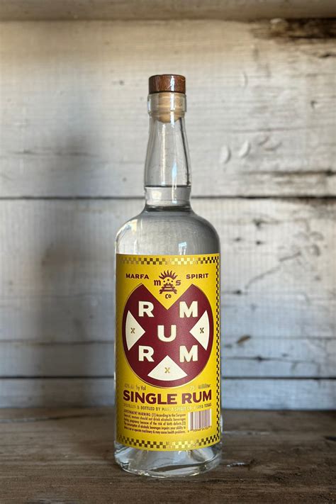 Marfa Spirit Co Single Rum Marfaspiritco