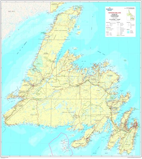 Map Of Newfoundland If It Was An Island R Mapporncirclejerk