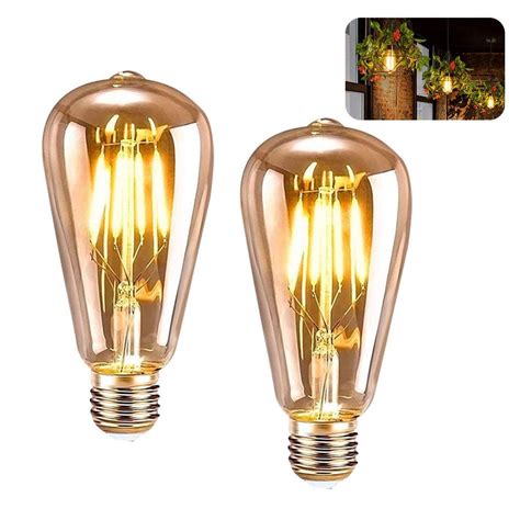 Pi Ces Ampoule Led Edison E St Lampe D Corative Ampoule Retro