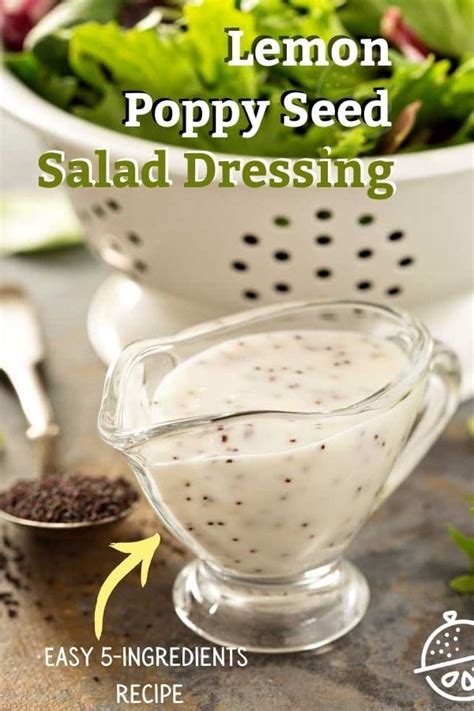 Creamy Lemon Poppy Seed Dressing Lemon Blossoms