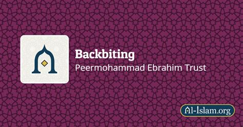 Evil Effects Of Backbiting | Backbiting | Al-Islam.org