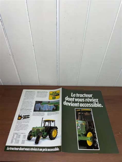 BROCHURE PROSPEKT PROSPECTUS GAMME TRACTEUR JOHN DEERE SERIE X E