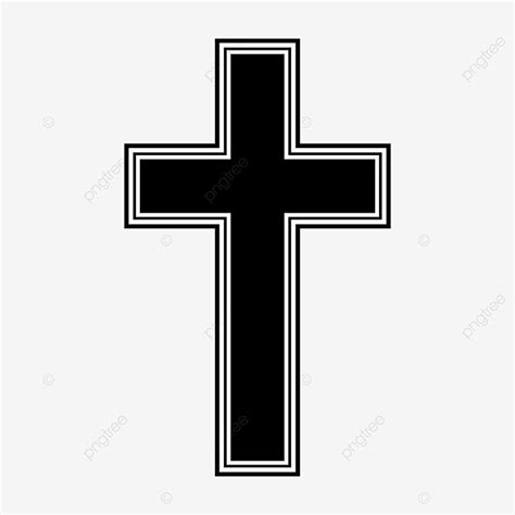 Cruz De S Mbolos Religiosos Cristianos Ilustrados En Negro Png Dibujos