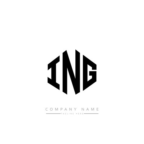 Dise O De Logotipo De Letra Ing Con Forma De Pol Gono Dise O De