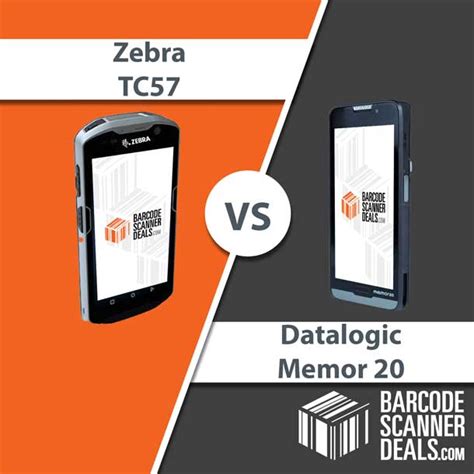 Product Comparison Zebra TC57 VS Datalogic Memor 20