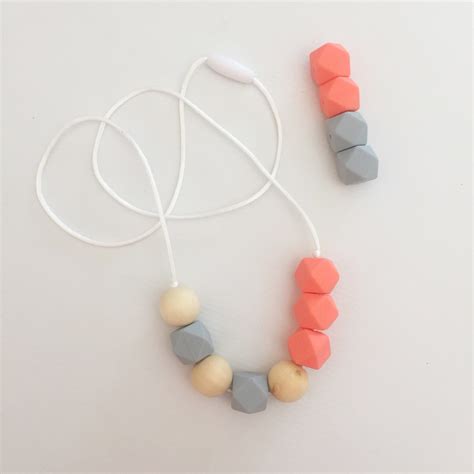 Chew Bead Necklace Teething Necklace Nursing Necklace