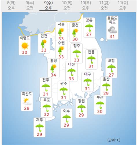 일본기상청 6호태풍카눈 수요일밤 제주 직격탄 7호태풍 경로 발표