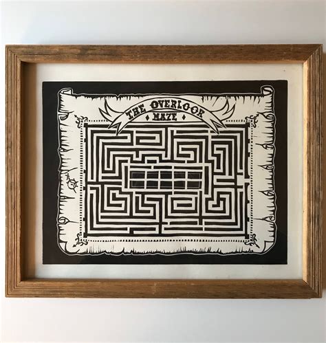 The Shining Overlook Hotel Hedge Maze Map - Etsy