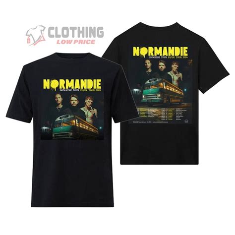 Normandie Tour Dates And Concerts 2024 T Shirt Normandie Dopamine Tour