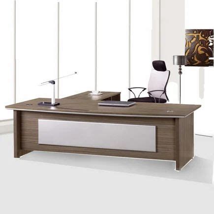 Wooden Rectangular M D Table For Corporates White With Grey At