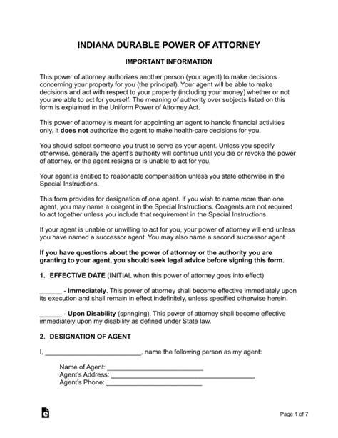 Free Indiana Notary Acknowledgment Form Pdf Word Eforms