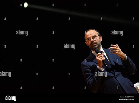 French Prime Minister Edouard Philippe During The Bpifrance Inno