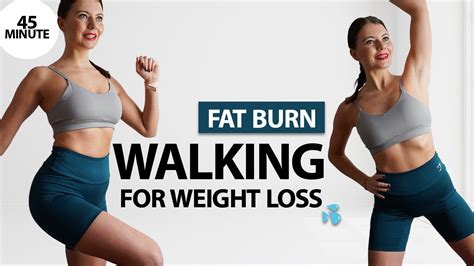 WALK AT HOME 45 MIN WALKING WORKOUT TO LOSE BELLY FAT All Standing