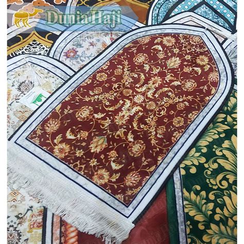 Jual Sajadah Cutting Mini Kubah Motif D Muka Anti Licin Slip Tebal