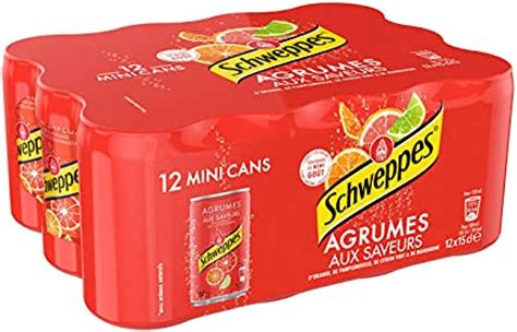 Agrumes Mini Cans Boisson Gazeuse Aux Saveurs D Orange Pamplemousse