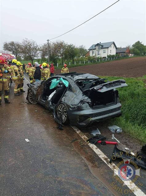 Poważny wypadek drogowy w powiecie proszowickim