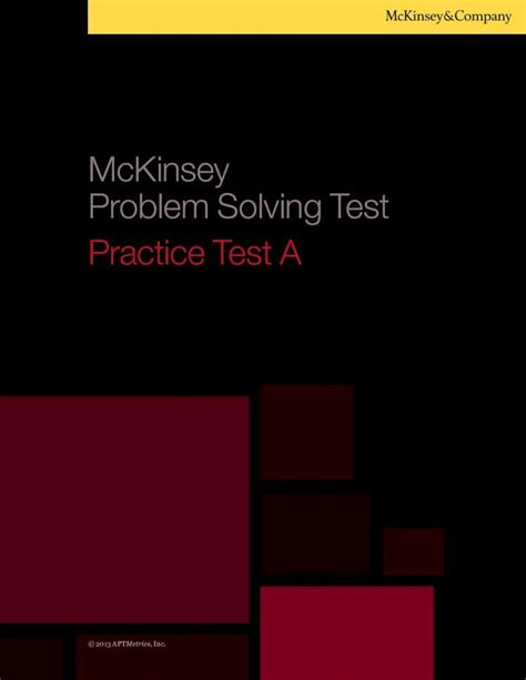 Pdf Mckinsey Problem Solving Test Practice Test A Dokumen Tips