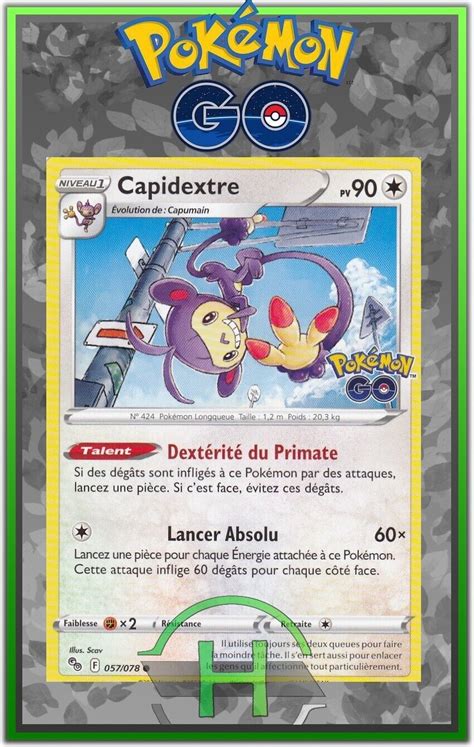 Capidextre EB10 5 Pokémon Go 057 078 Carte Pokémon Française