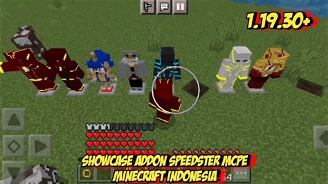 Showcase Addon Speedster MCPE Minecraft Indonesia YouTube