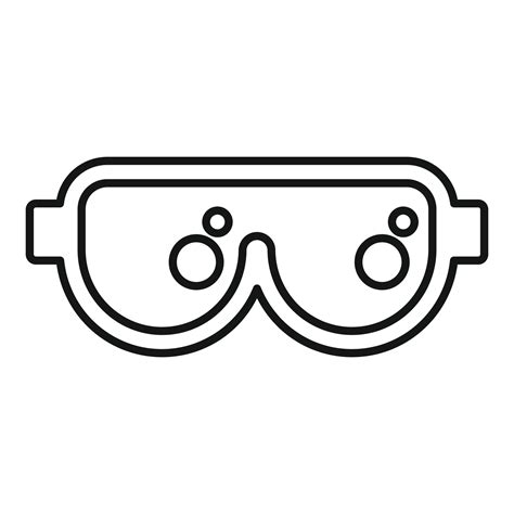 Ski Protective Glasses Icon Outline Style 14677042 Vector Art At Vecteezy