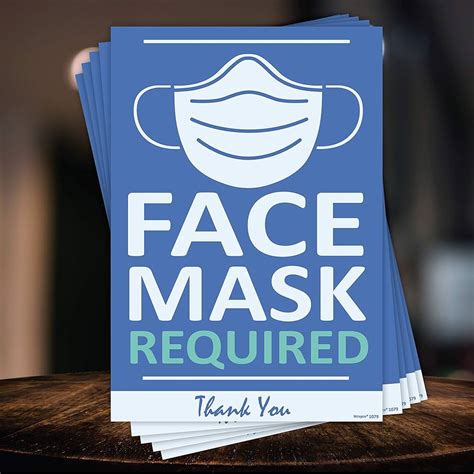 Free Printable Face Mask Required Sign Paper Trail Design 42 Off