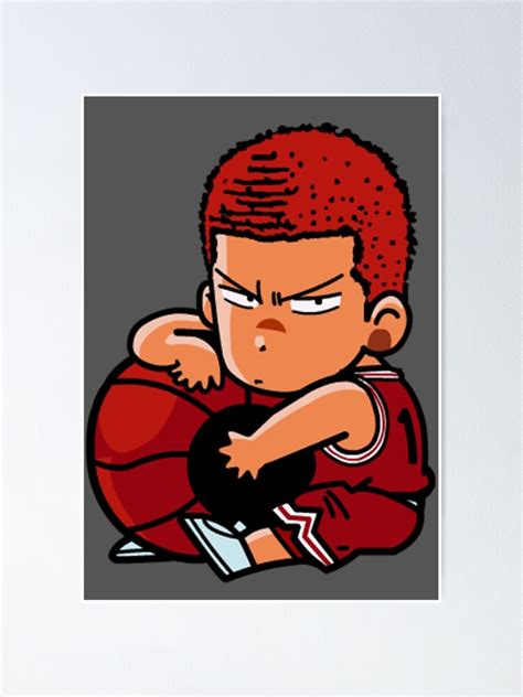 "Slam Dunk Chibi Hanamichi Sakuragi" Poster for Sale by Chi11Lax ...