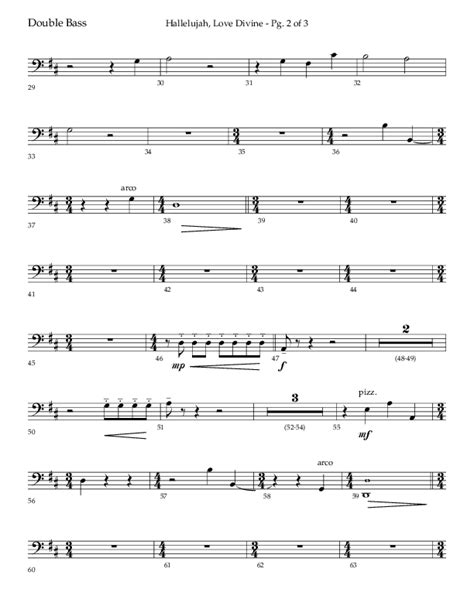 Hallelujah Love Divine Choral Anthem Satb String Bass Sheet Music Pdf