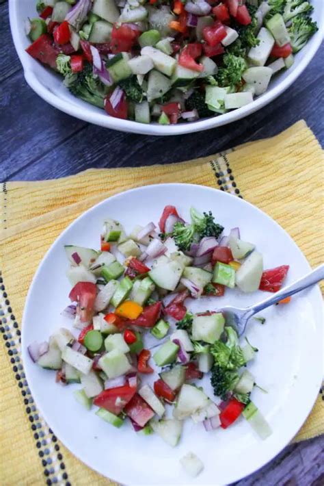 Chayote Salad With Broccoli And Cucumber Delicious For Dinnertime