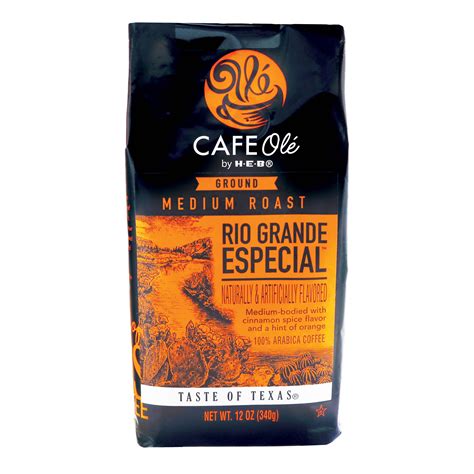 Cafe Ol By H E B Medium Roast Rio Grande Especial Ground Coffee Shop