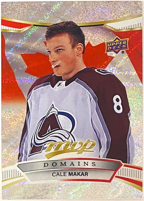 Cale Makar 2022 23 Upper Deck MVP Hockey Colorado Avalanche Domains