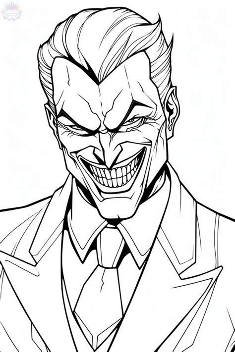 Coringa Para Colorir - Coringa Para Colorir + De 30 Desenhos Para Colorir