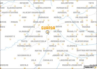 Guarda (Portugal) map - nona.net