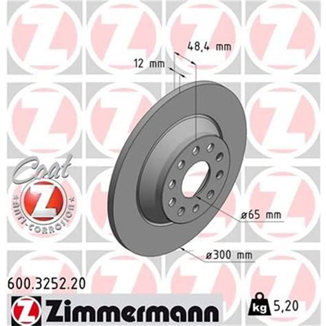 Zimmermann Bremsscheiben Mm Bel Ge Hinten Passend F R Superb