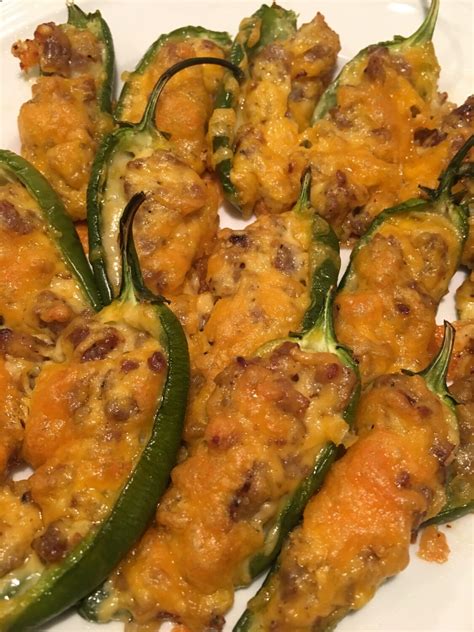 Sausage Stuffed Jalapeño Peppers Sweeter With Sugar