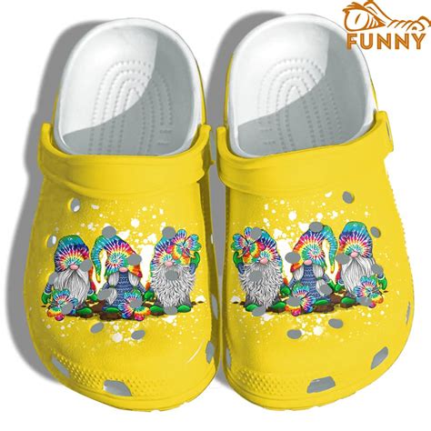 Hippie Gnomes Crocs Discover Comfort And Style Clog Shoes With Funny