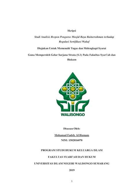 PDF Studi Analisis Respon Pengurus Masjid Raya Baiturrahman V