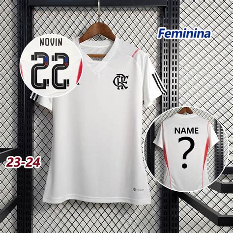 Camisa De Footbal Feminina Flamengo Branca Treinamento